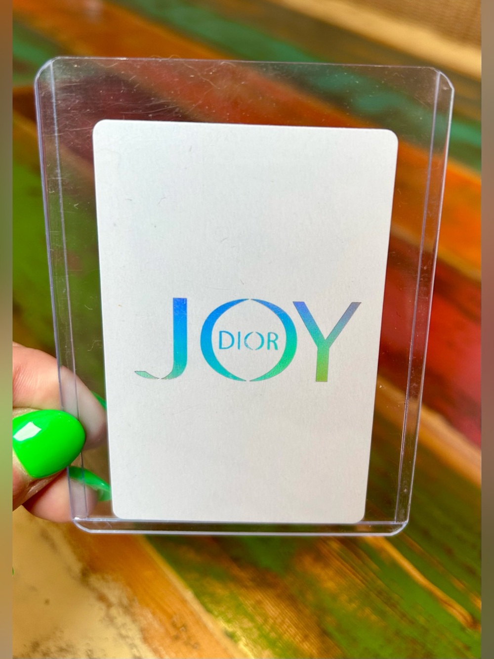 Dior Joy Queen of Clubs Collectible Playing Card Holographic Limited Edition